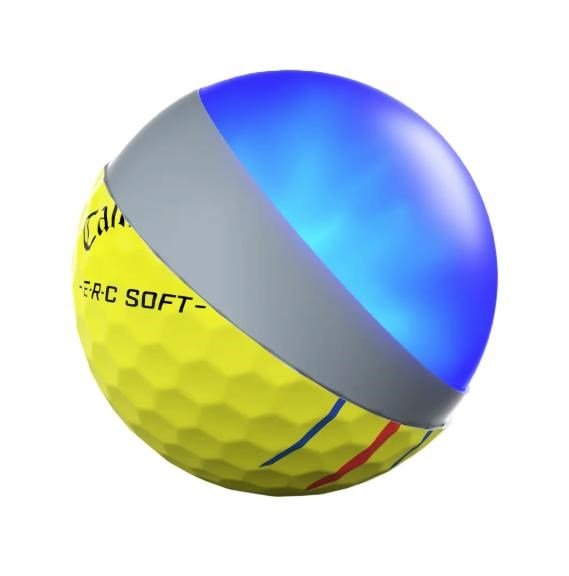 Callaway ERC Soft Triple Track balles de golf, jaunes