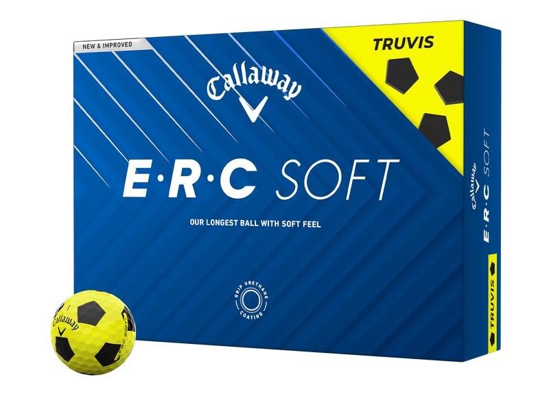 Callaway ERC Soft Truvis balles de golf, jaunes