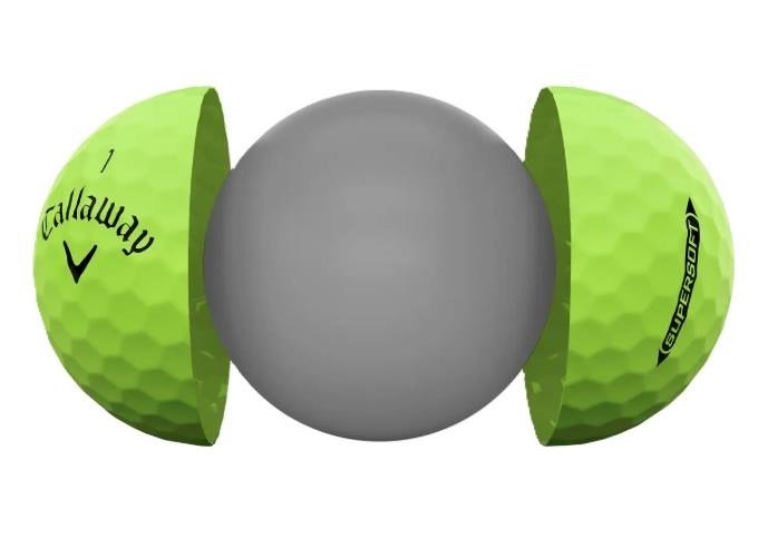 Callaway Supersoft Matte balles de golf, vertes