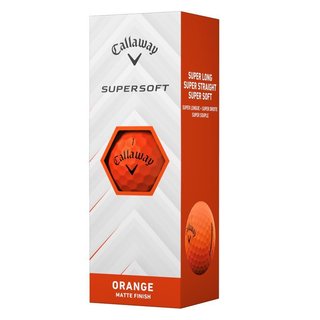 Callaway Supersoft Matte balles de golf, orange