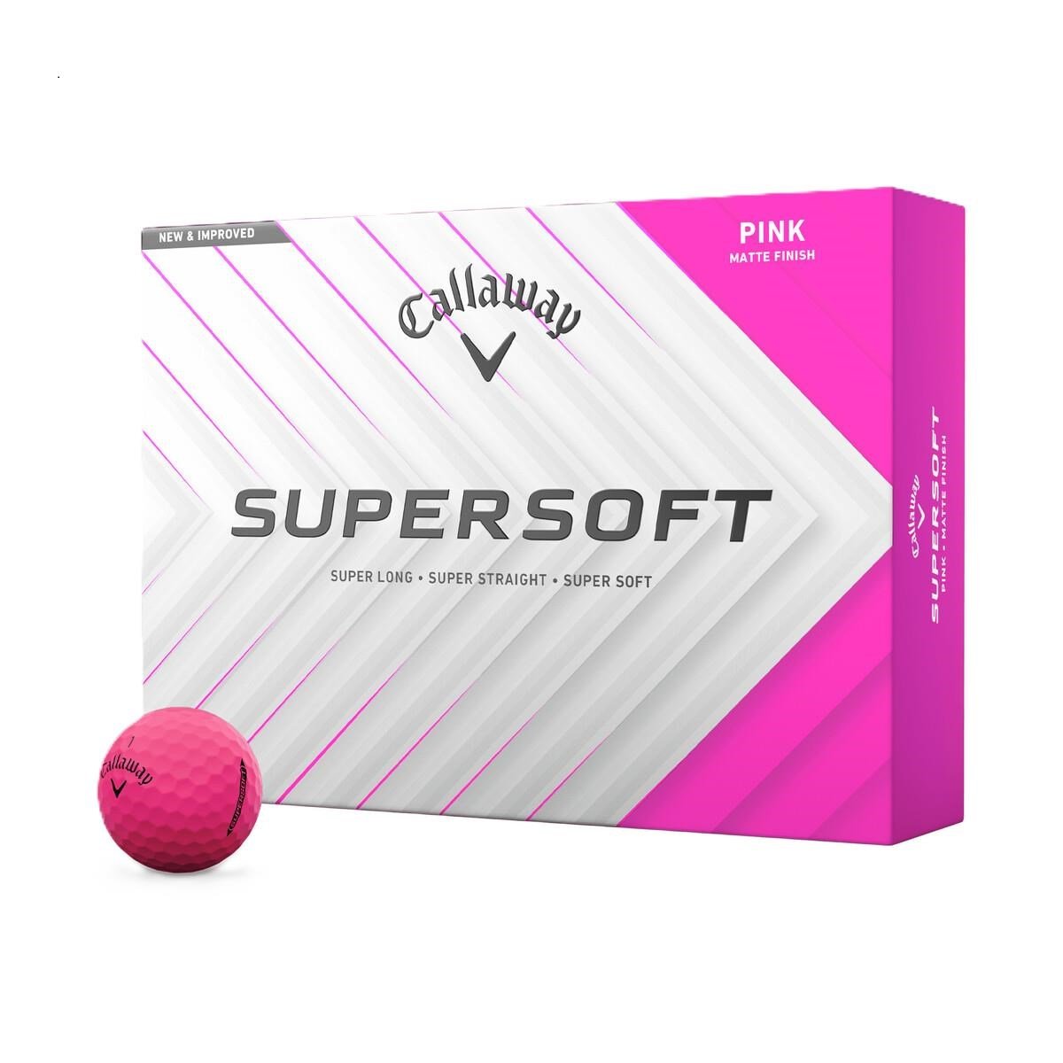 Callaway Supersoft Matte balles de golf, roses
