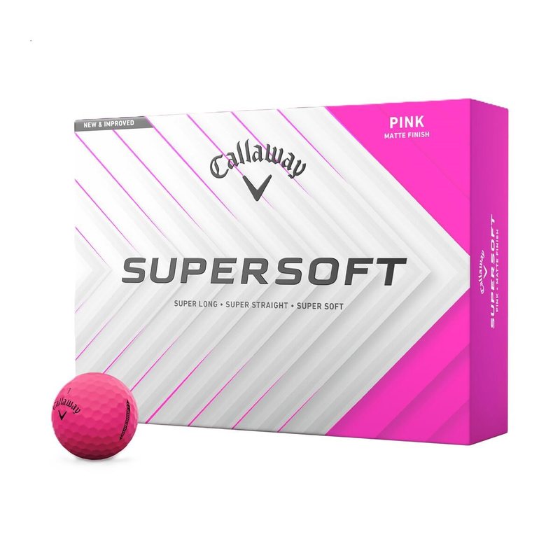 Callaway Supersoft Matte balles de golf, roses