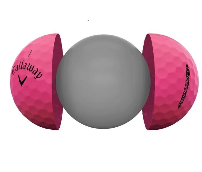 Callaway Supersoft Matte balles de golf, roses