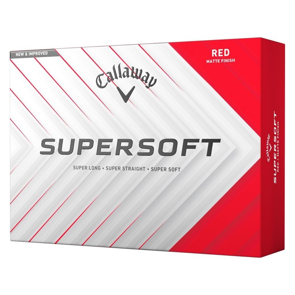 Callaway Supersoft Matte balles de golf, rouges