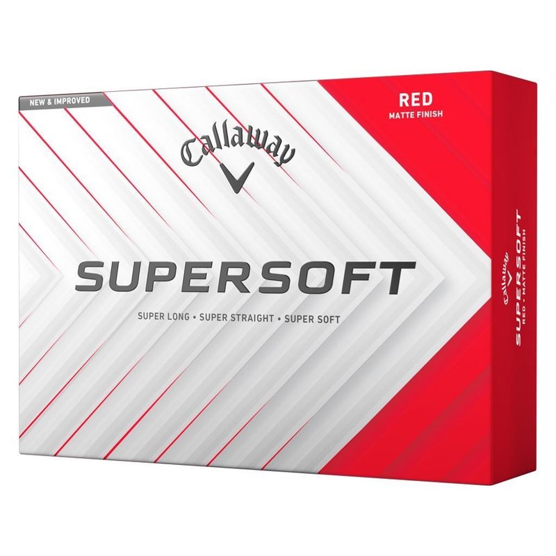 Callaway Supersoft Matte balles de golf, rouges