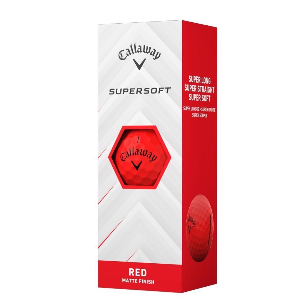 Callaway Supersoft Matte balles de golf, rouges