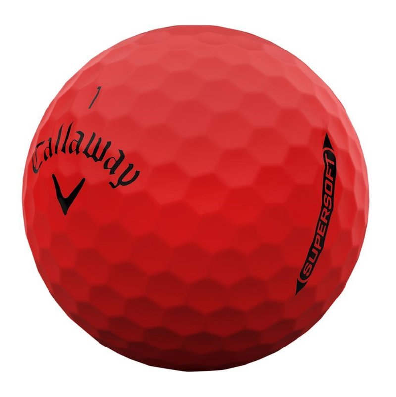 Callaway Supersoft Matte balles de golf, rouges