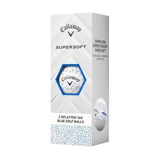 Callaway Supersoft Splatter 360 Blue balles de golf