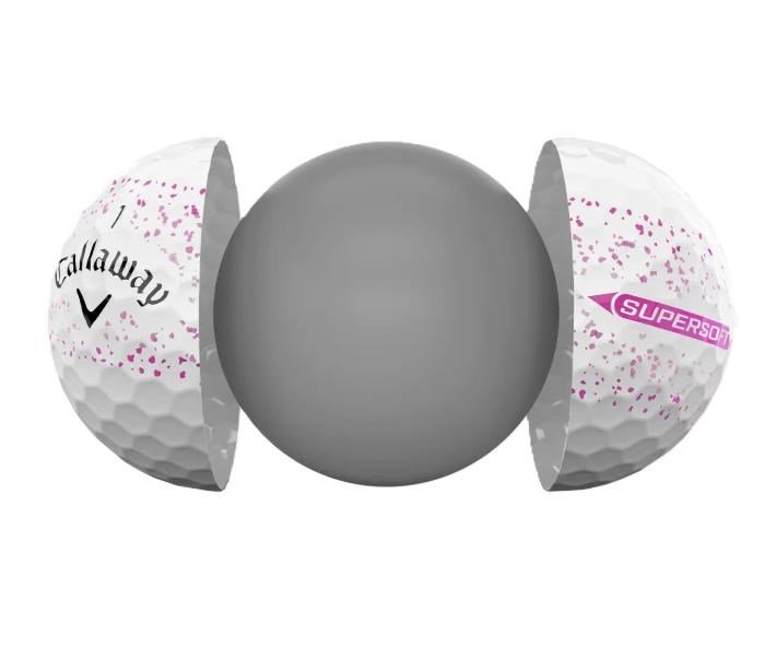 Callaway Supersoft Splatter 360 Pink balles de golf