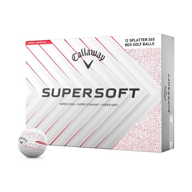 Callaway Supersoft Splatter 360 Red balles de golf
