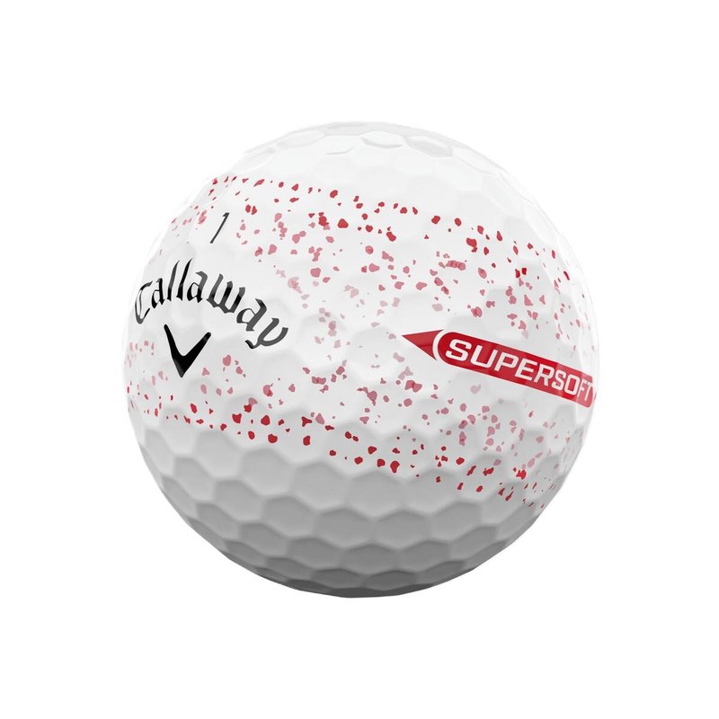 Callaway Supersoft Splatter 360 Red balles de golf