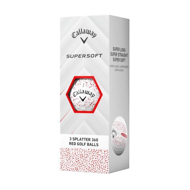 Callaway Supersoft Splatter 360 Red balles de golf