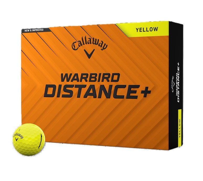 Callaway Warbird Distance+ balles de golf, jaunes