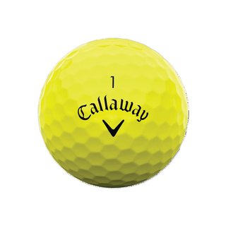 Callaway Warbird Distance+ balles de golf, jaunes