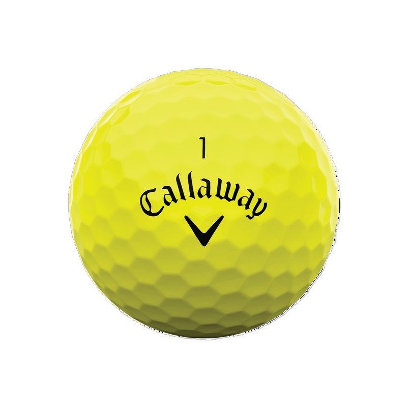 Callaway Warbird Distance+ balles de golf, jaunes