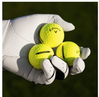 Callaway Warbird Distance+ balles de golf, jaunes