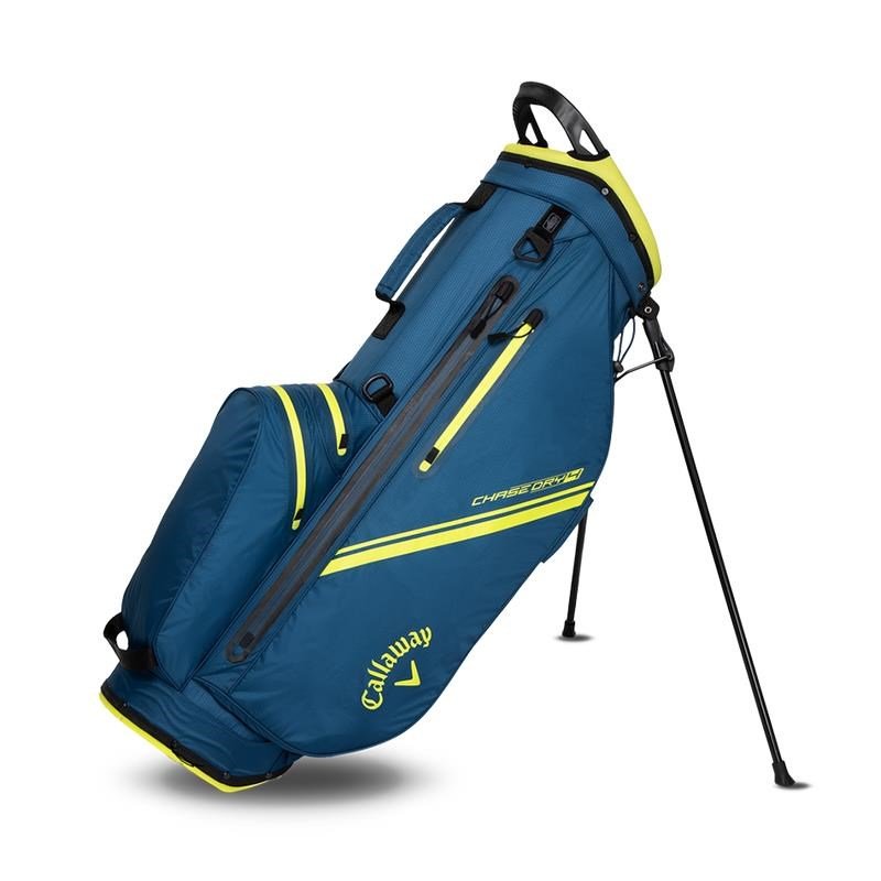 Callaway Chase Dry stand bag, marine/jaune fluo