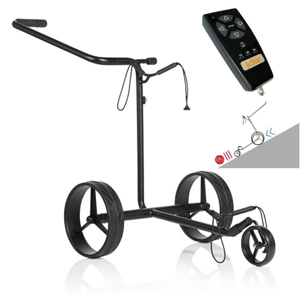 JuStar Black 1.0 chariot électrique + Remote Control + Parking Brake, noir