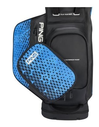PING Hoofer Monsoon stand bag, noir/bleu
