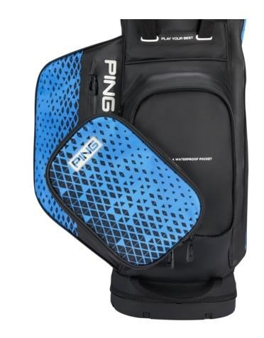 PING Hoofer Monsoon stand bag, noir/bleu
