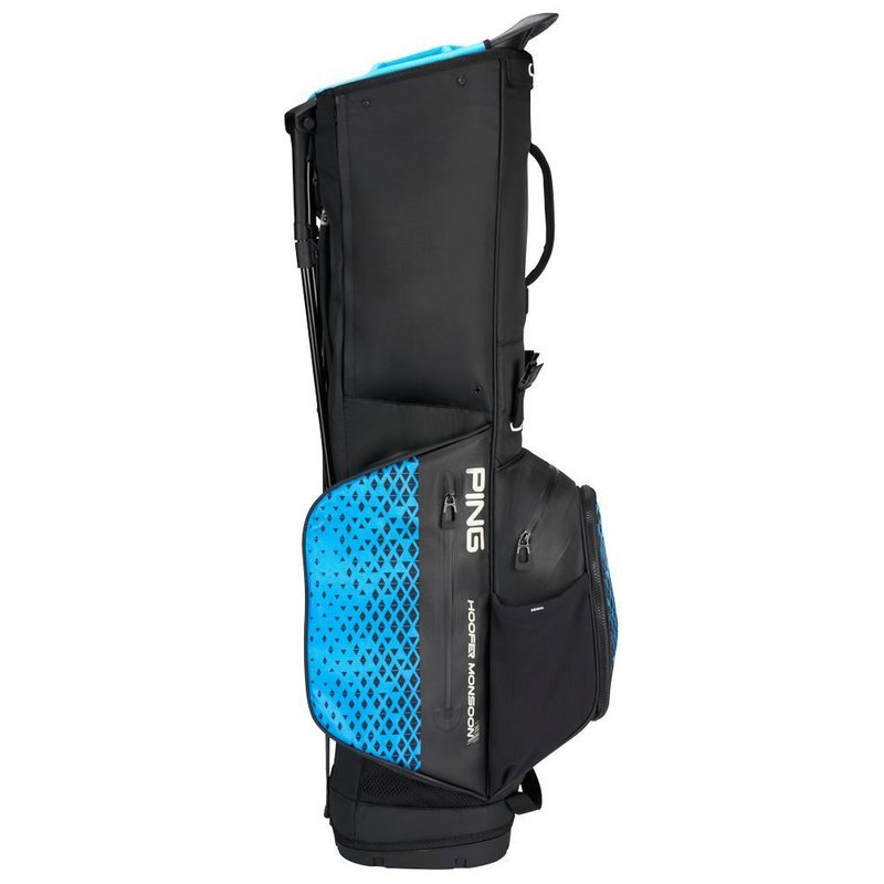 PING Hoofer Monsoon stand bag, noir/bleu