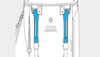 PING Hoofer Monsoon stand bag, noir/bleu