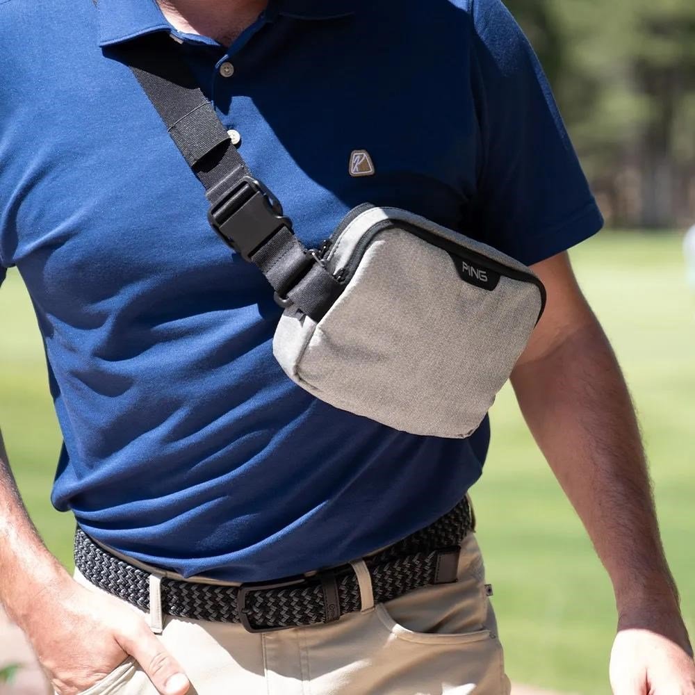 PING Golf Ping Valuables Pouch sac, gris chiné texturé