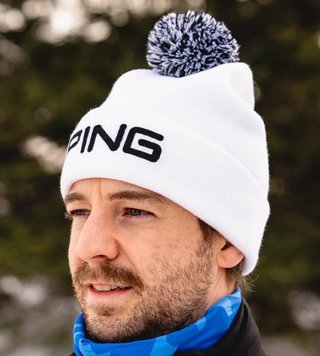 PING Classic Bobble bonnet d'hiver, blanc