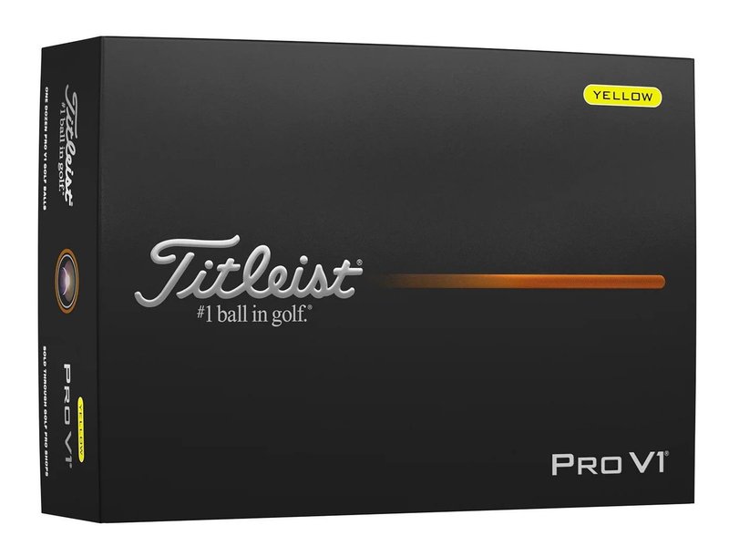 Titleist Pro V1 2025 balles de golf, jaunes
