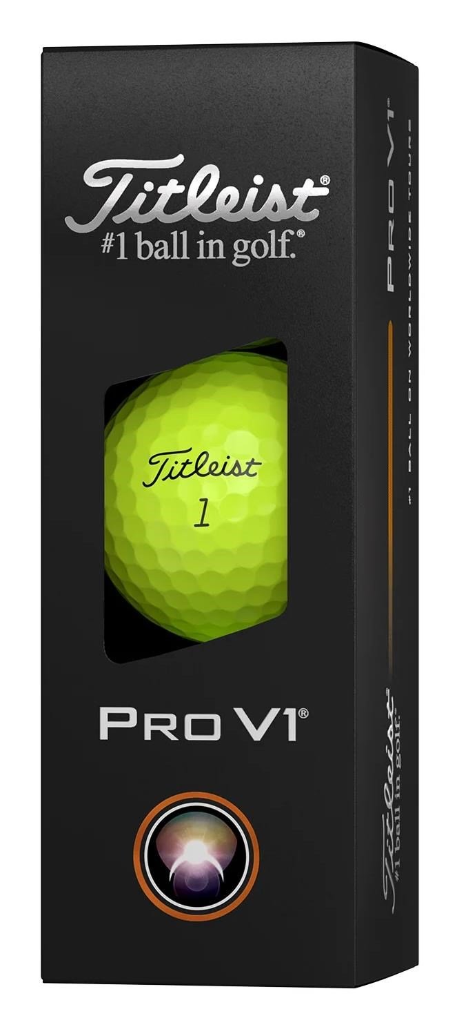 Titleist Pro V1 2025 balles de golf, jaunes
