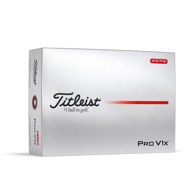 Titleist Pro V1x 2025 balles de golf, High number (#5 - #8)