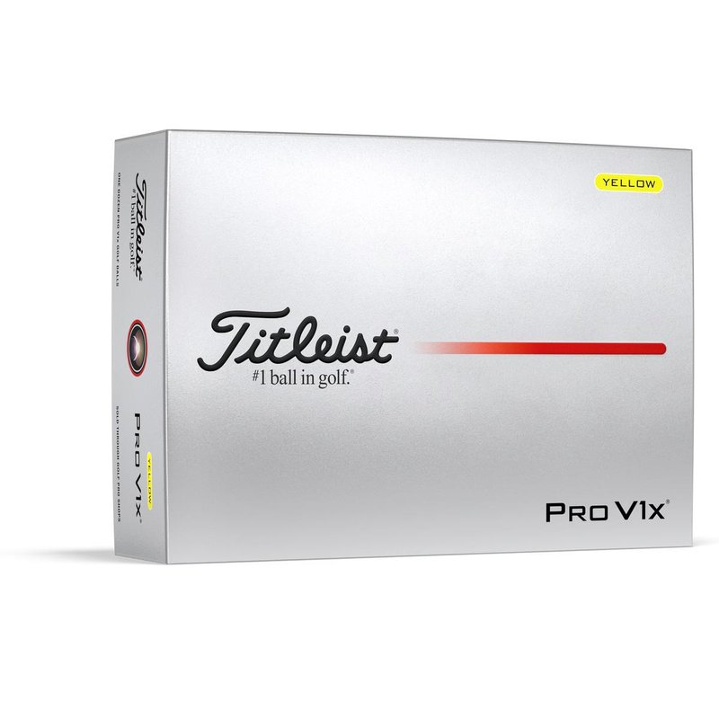 Titleist Pro V1x 2025 balles de golf, jaunes