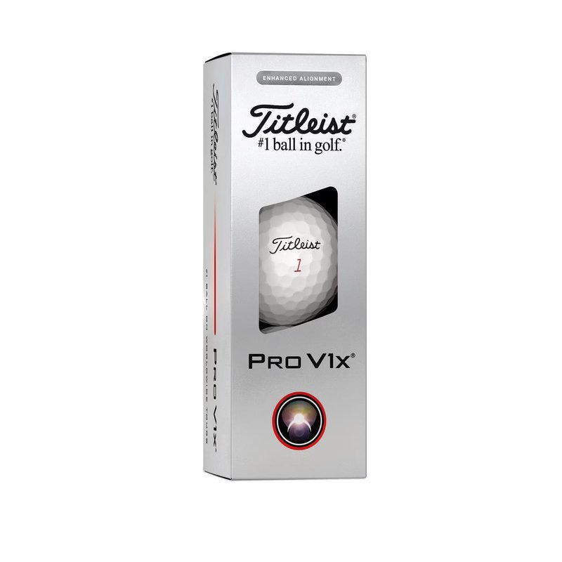 Titleist Pro V1x 2025 balles de golf, Enhanced Alignment
