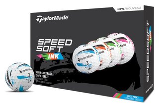 TaylorMade SpeedSoft Ink balles de golf (12 balles), multi