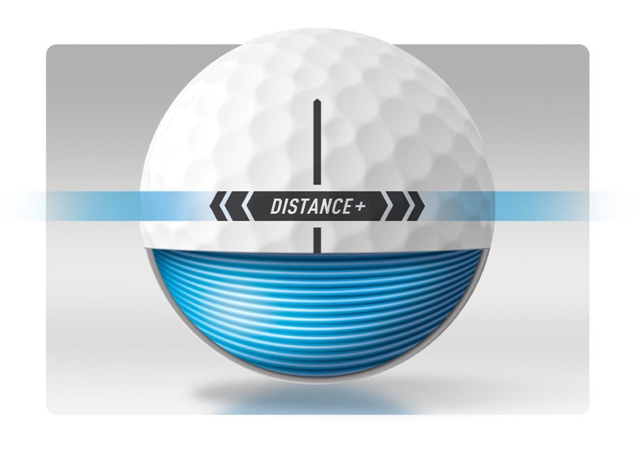 TaylorMade Distance+ balles de golf (12 balles)