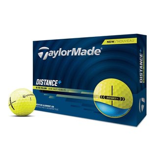 TaylorMade Distance+ balles de golf, jaunes