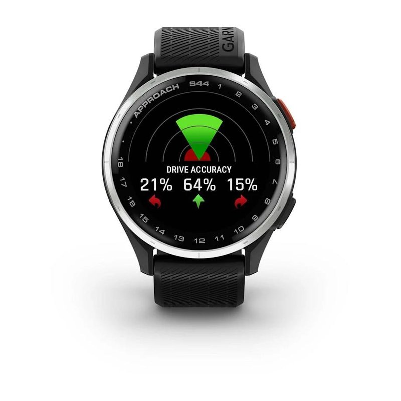 Garmin Approach S44 GPS montre, noir/aluminium argenté