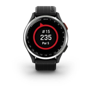 Garmin Approach S44 GPS montre, noir/aluminium argenté