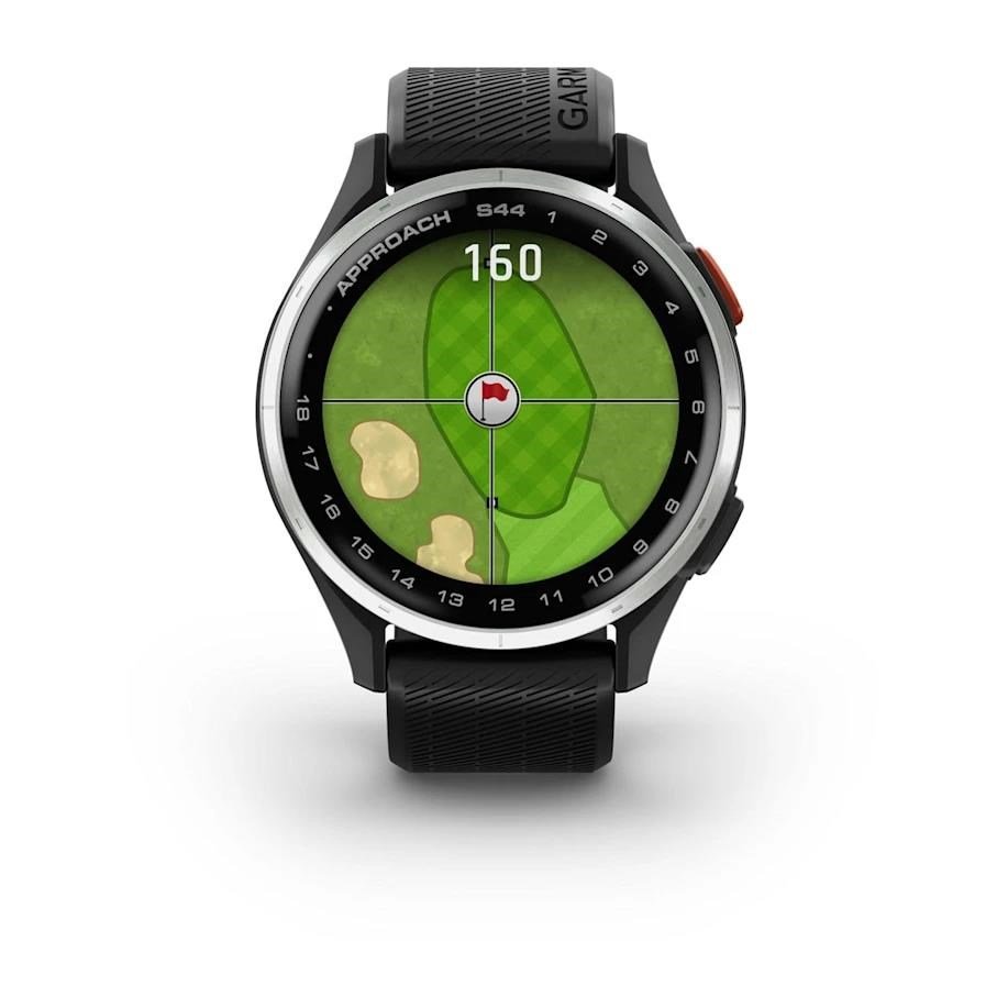 Garmin Approach S44 GPS montre, noir/aluminium argenté