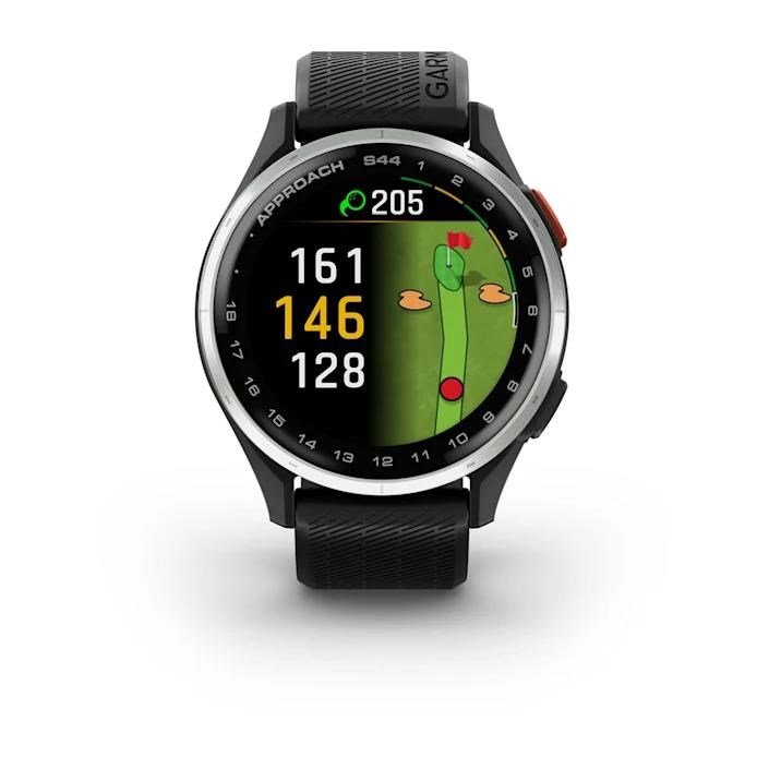 Garmin Approach S44 GPS montre, noir/aluminium argenté