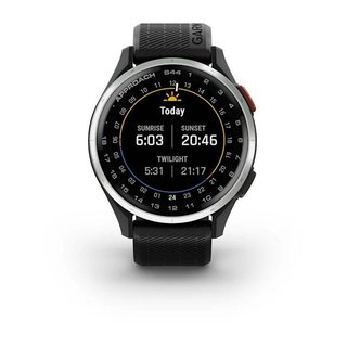 Garmin Approach S44 GPS montre, noir/aluminium argenté