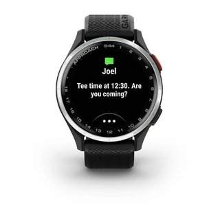 Garmin Approach S44 GPS montre, noir/aluminium argenté