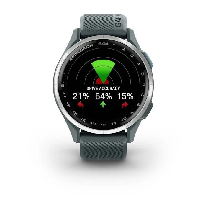 Garmin Approach S44 montre GPS golf, aluminium argenté crépuscule