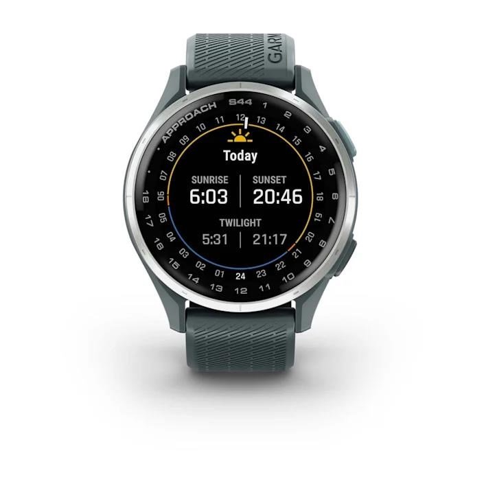 Garmin Approach S44 montre GPS golf, aluminium argenté crépuscule
