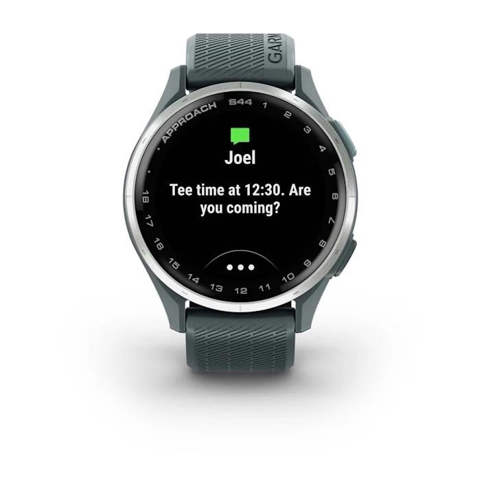 Garmin Approach S44 montre GPS golf, aluminium argenté crépuscule