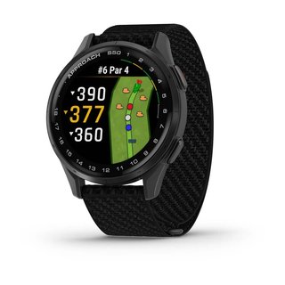 Garmin Approach S50 GPS montre, noir nylon/aluminium argent