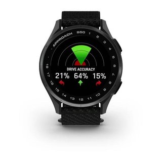 Garmin Approach S50 GPS montre, noir nylon/aluminium argent
