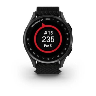 Garmin Approach S50 GPS montre, noir nylon/aluminium argent