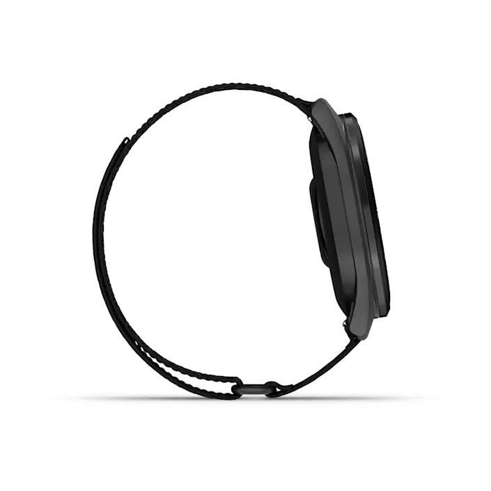 Garmin Approach S50 GPS montre, noir nylon/aluminium argent
