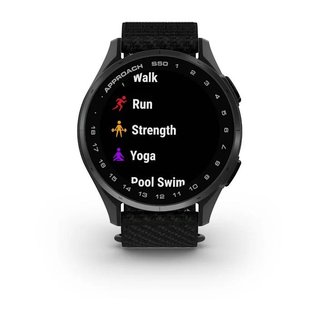Garmin Approach S50 GPS montre, noir nylon/aluminium argent